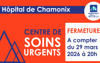 Fermeture du centre de soins urgents à l&rsquo;hôpital de Chamonix
